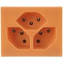 HAGER FLF Steckdose 3xT13 orange