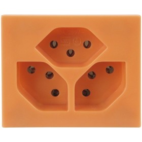 HAGER FLF Steckdose 3xT13 orange