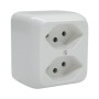 Mica AP Steckdose 2xT13 weiss