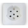 Mica AP Steckdose T15 weiss
