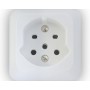 Mica AP Steckdose T15 weiss