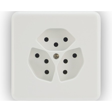 Mica UP Steckdose 3xT13 weiss paralell