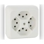 Mica AP Steckdose 4xT13 weiss
