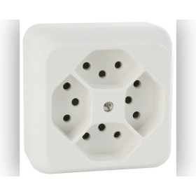 Mica AP Steckdose 4xT13 weiss