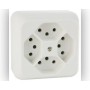 Mica AP Steckdose 4xT13 weiss