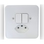 Mica UP Kombination Doppelschalter SCH1/T13 weiss