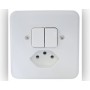 Mica UP Kombination Doppelschalter SCH1/T13 weiss
