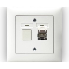 Edizio Due UP Netzwerkdose 1xRJ45 weiss