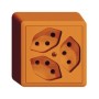 Edizio Due AP Steckdose 3xT13 paralell orange