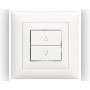 Edizio Due UP Storenschalter mit 2 Funktionstasten weiss
