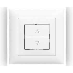 Edizio Due UP Storenschalter mit 2 Funktionstasten weiss
