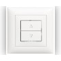 Edizio Due UP Storenschalter mit 2 Funktionstasten weiss