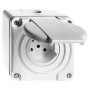 Feller Nass AP Steckdose T15 weiss