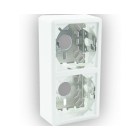 Edizio Due Aufputz Gehäuse für FX-Apparate 39 mm 2-fach weiss