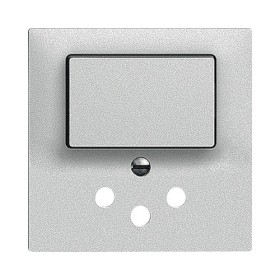 Edizio Due Abdeckset für Kombination Wechselschalter SCH3/T12 silber