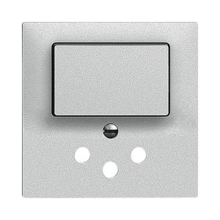 Edizio Due Abdeckset für Kombination Wechselschalter SCH3/T12 silber