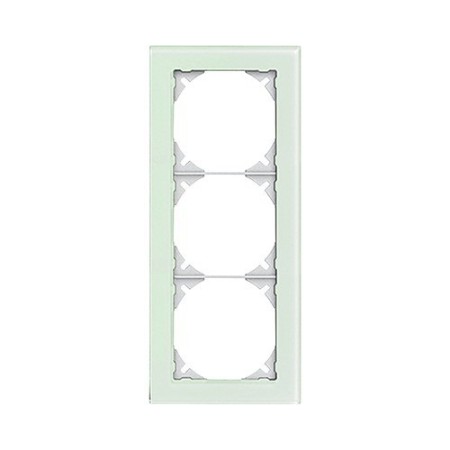 Edizio Due Abdeckrahmen 3fach Glas weiss