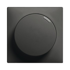 Edizio Due Abdeckset für Drehdimmer unbeleuchtet schwarz