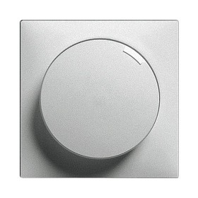 Edizio Due Abdeckset für Drehdimmer unbeleuchtet silver
