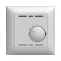 Edizio Due UP Thermostat silber