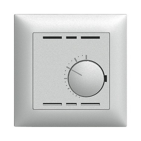 Edizio Due UP Thermostat silber