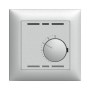 Edizio Due UP Thermostat silber
