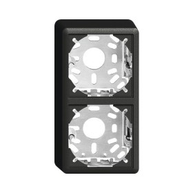 Edizio Due Aufputz Gehäuse für FX-Apparate 39 mm 2-fach schwarz