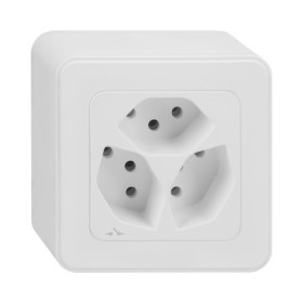 Mica4you AP Steckdose 3xT13 weiss getrennt
