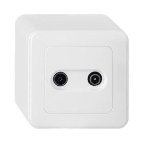 Mica4you AP Antennensteckdose R/TV weiss
