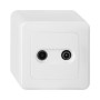 Mica4you AP Antennensteckdose R/TV weiss