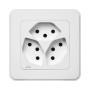 Mica4you UP Steckdose 3xT13 weiss getrennt