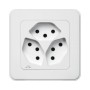 Mica4you UP Steckdose 3xT13 weiss getrennt