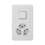 Mica4you UP Kombination Wechselschalter SCH3/3xT13 weiss