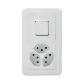 Mica4you UP Kombination Wechselschalter SCH3/3xT13 weiss