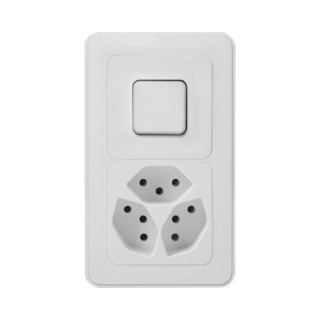 Mica4you UP Kombination Wechselschalter SCH3/3xT13 weiss
