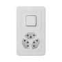 Mica4you UP Kombination Wechselschalter SCH3/3xT13 weiss