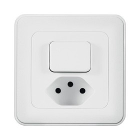 Mica4you UP Kombination Kreuzschalter SCH6/T13 weiss