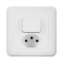 Mica4you UP Kombination Kreuzschalter SCH6/T13 weiss