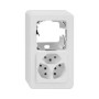 Mica4you AP Kombination II leer/3xT13 weiss