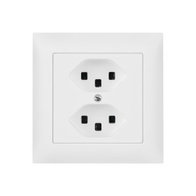 Edizio Due UP Steckdose 2xT23 16A IP 20 weiss