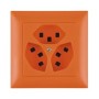Edizio Due UP Steckdose 3xT23 16A IP 20 orange