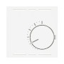 Edizio Due Abdeckung für Thermostat IP 20 weiss ohne Schalter