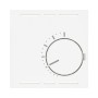 Edizio Due Abdeckung für Thermostat IP 20 weiss ohne Schalter