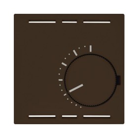 Edizio Due Abdeckung für Thermostat IP 20 braun ohne Schalter