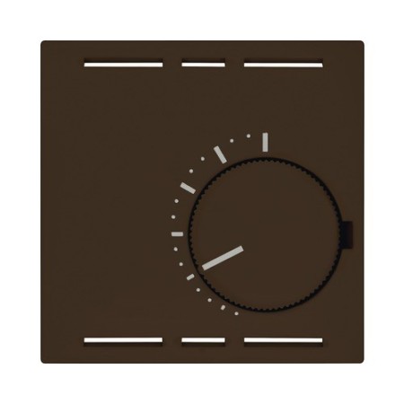 Edizio Due Abdeckung für Thermostat IP 20 braun ohne Schalter