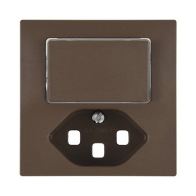 Edizio Due Abdeckset für Kleinkombi T23 IP 20 braun seitlich beleuchtet