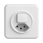 Feller Standard Due UP Kombi Wechselschalter SCH3/T13 IP 20 weiss