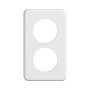 Feller Standard Due UP Abdeckrahmen 2fach 2x50mm IP 20 weiss