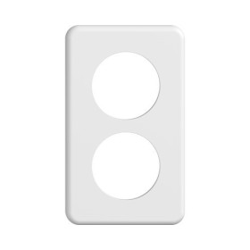 Feller Standard Due UP Abdeckrahmen 2fach 2x50mm IP 20 weiss