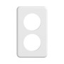 Feller Standard Due UP Abdeckrahmen 2fach 2x50mm IP 20 weiss